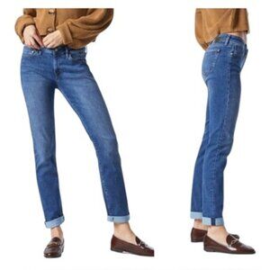 Mavi Emma Jeans Slim Boyfriend Low/Mid Rise Medium Wash Classic Stretch Denim 31